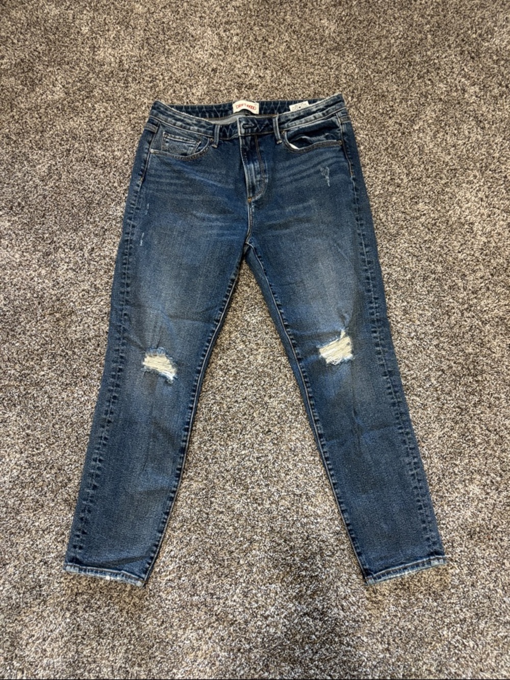 DRIFTWOOD Women's Indigo Distressed Skinny Jeans